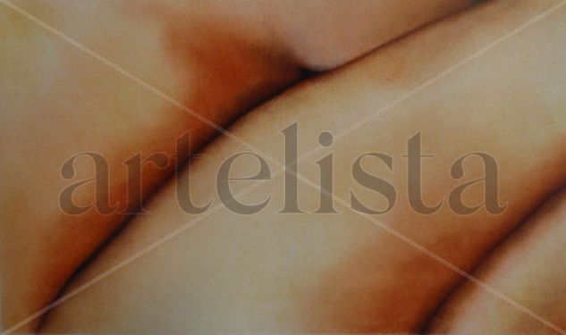 mujer 2 Pencil (coloured) Paper Nude Paintings