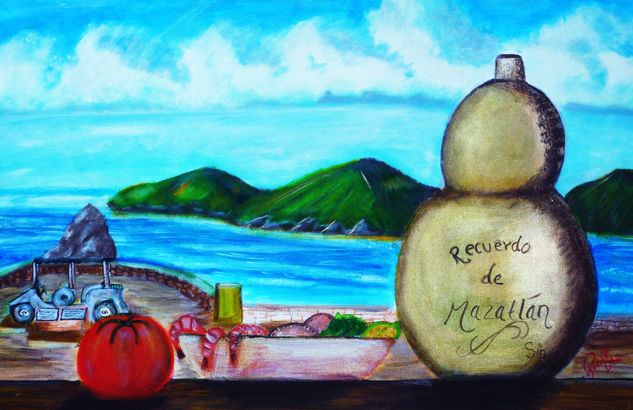 recuerdo de mazatlan Oil Canvas Landscaping