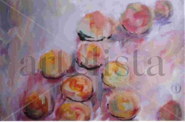 Manzanitas Oil Canvas Still Life Paintings