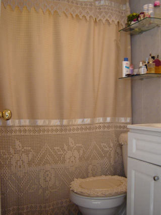 Baño vestido a  crochette