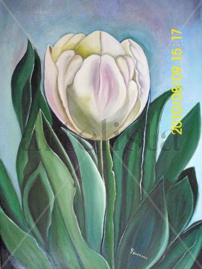 Tulipan Oil Canvas Floral Painting