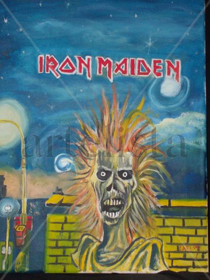 IRON MAIDEN Óleo Lienzo Otros