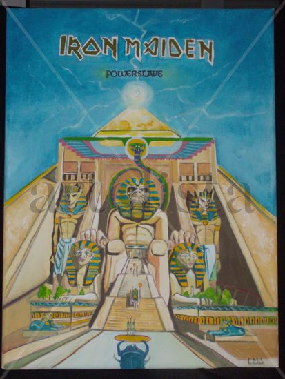 POWERSLAVE   "iron maiden" Oil Canvas Others