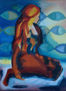 Mujer con Peces