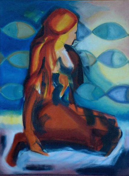 Mujer con Peces