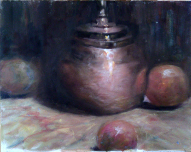 NARANJAS Y COBRE Oil Canvas Still Life Paintings