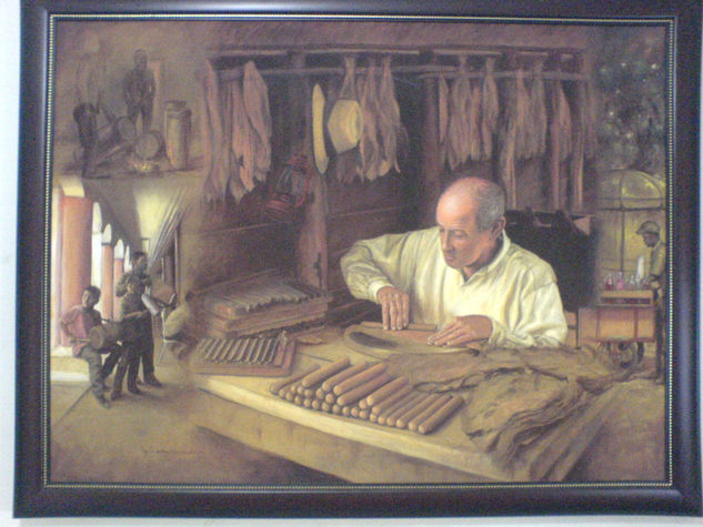 cigarrero cibaeño Oil Canvas Landscaping