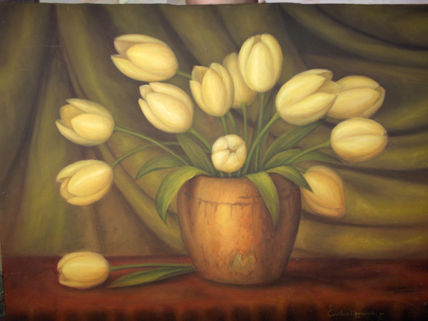 Tulipanes blancos