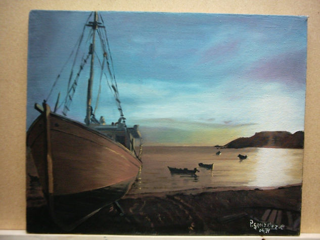 obras de patricio gonzalez Oil Canvas Landscaping