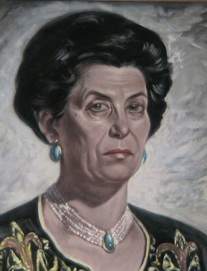 PEPITA RIVAS (La madre del artista, detalle del rostro) Óleo Lienzo Retrato