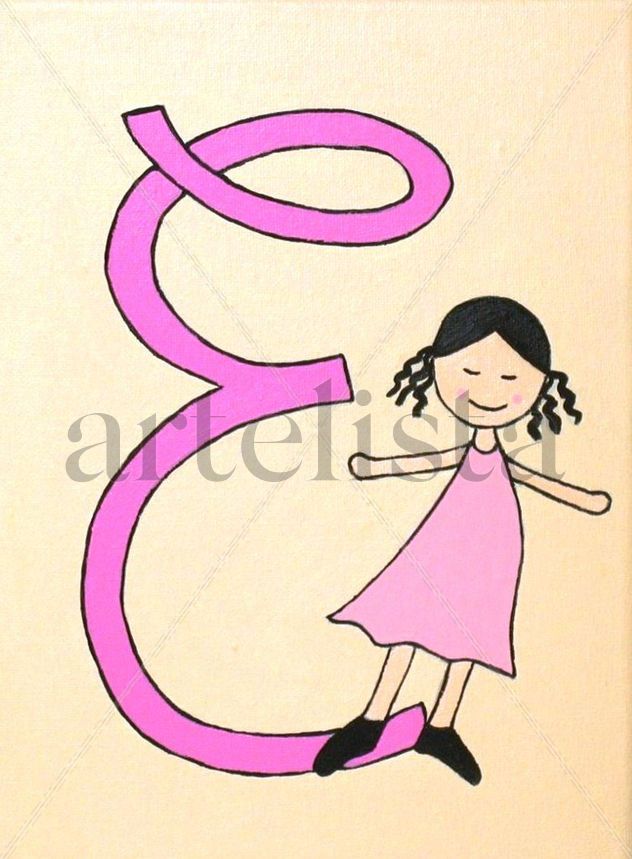 Letra E niña