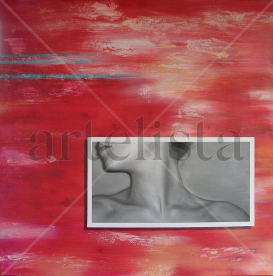 La vida no tien mascara Oil Canvas Figure Painting