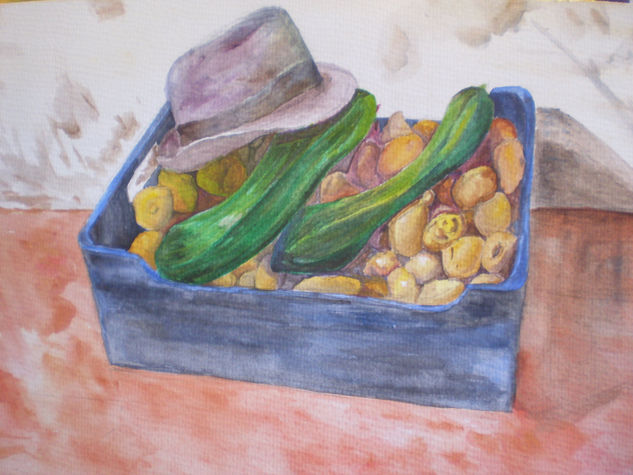 campo y tierra Watercolour Paper Still Life Paintings