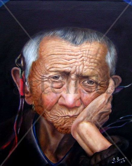 Nostalgia Oil Canvas Portrait