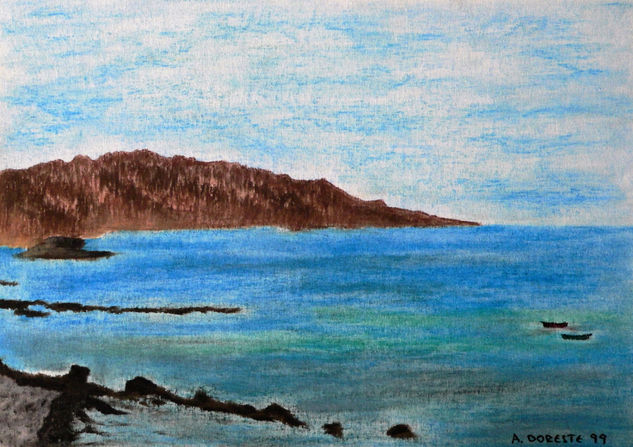 Peninsula de Jandia (Fuerteventura) Pastel Papel Paisaje