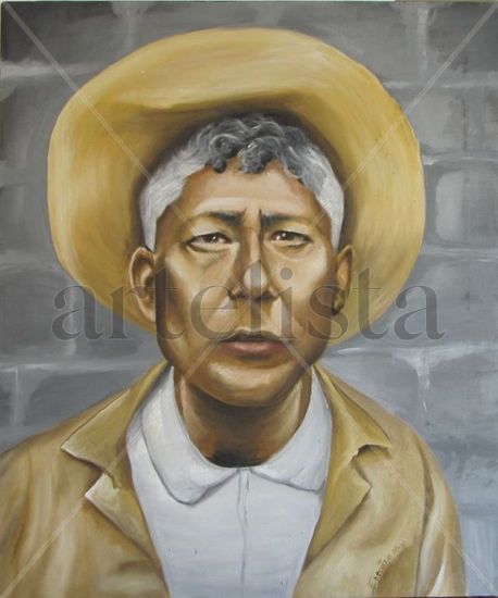 Basilio Reyes (Bisabuelo) Óleo Lienzo Retrato