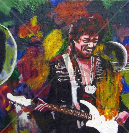 jimi play's Monterey Oil Canvas Landscaping