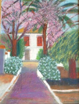 CAMINO ROSA Oil Canvas Landscaping