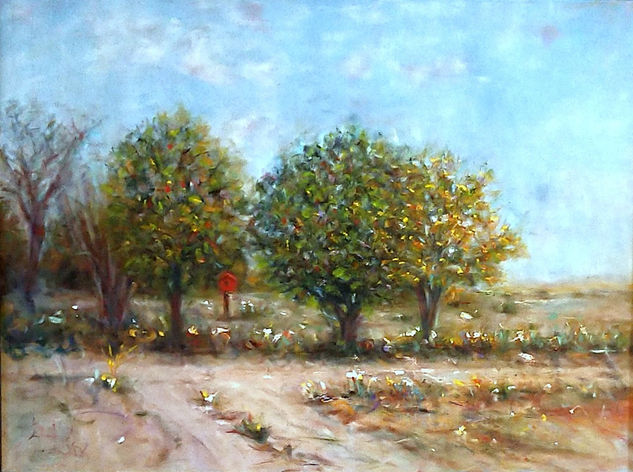 DOS ARBOLITOS Oil Canvas Landscaping