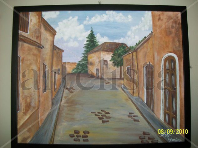 Terracota Acrylic Canvas Landscaping