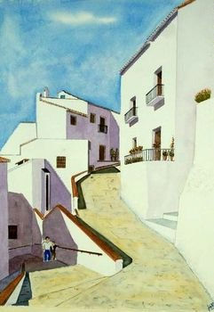 Frigiliana -3 Watercolour Paper Landscaping