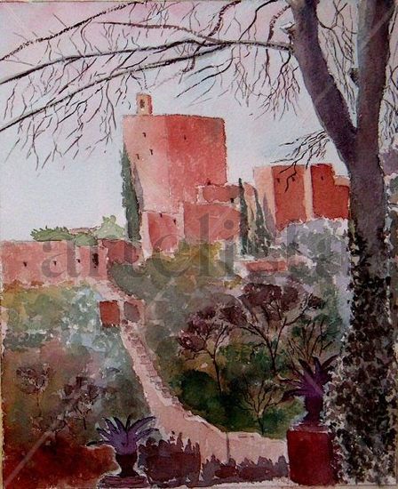 TORRE DE LA VELA Acuarela Papel Paisaje