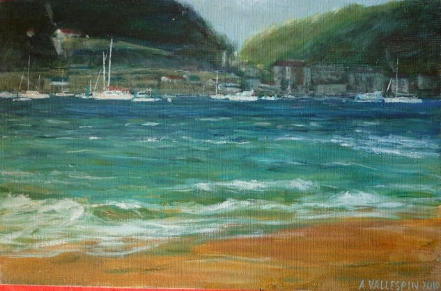 Monte Urgull Oil Canvas Marine Painting