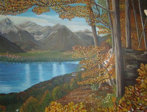 paisaje belga Oil Canvas