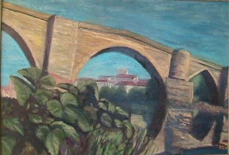 PUENTE DE SALAMANCA Oil Canvas Landscaping