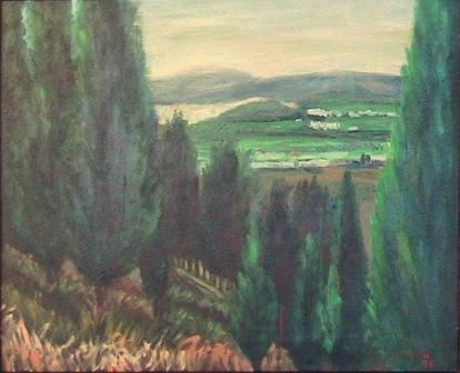 LLEGANDO A ANTEQUERA Oil Canvas Landscaping