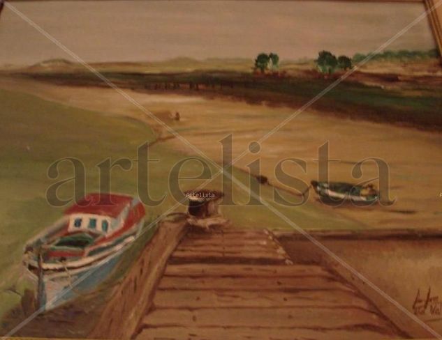 Puerto de Palos Oil Canvas Landscaping