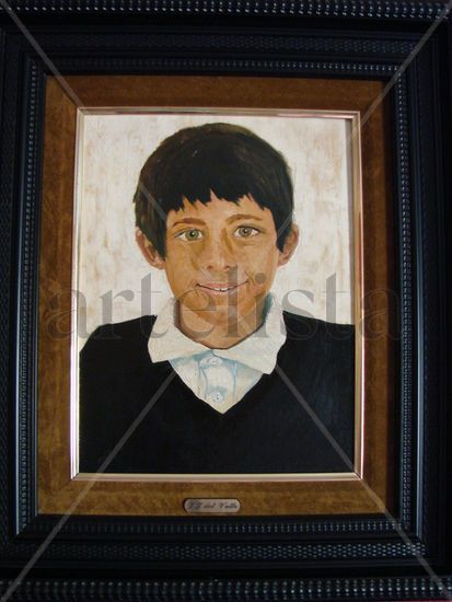 Mi hijo Juan Jo Oil Canvas Portrait