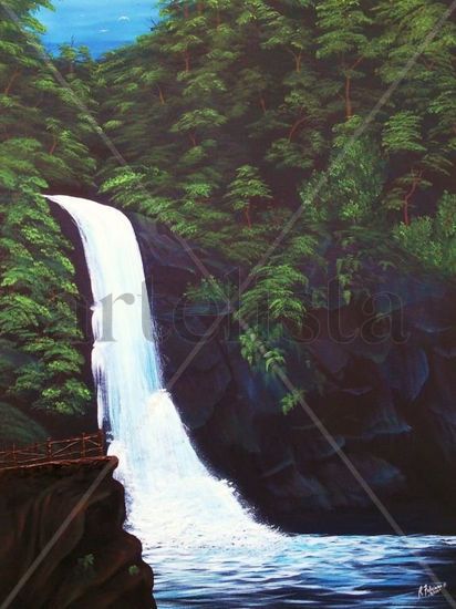 CASCADA LA PAZ (COSTA RICA) Acrylic Canvas Landscaping