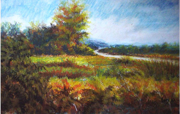 camino solitario Pastel Card