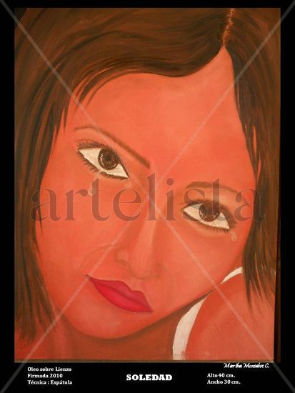 SOLEDAD Oil Canvas Portrait