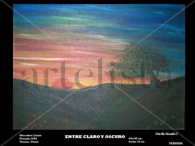 ENTRE CLARO Y OSCURO Oil Canvas Landscaping