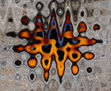 abstracion ave en fondo gris
