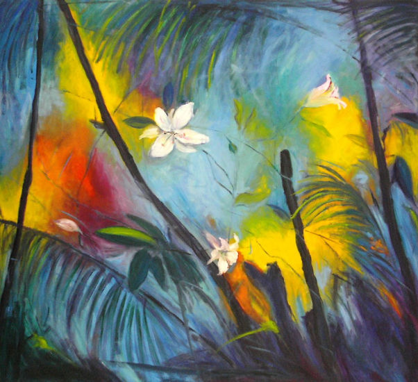 bosque tropical numero V Oil Canvas