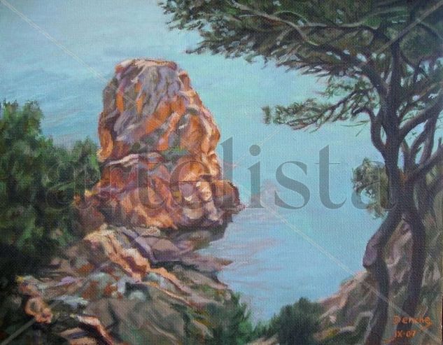 Peñón Oil Canvas Marine Painting