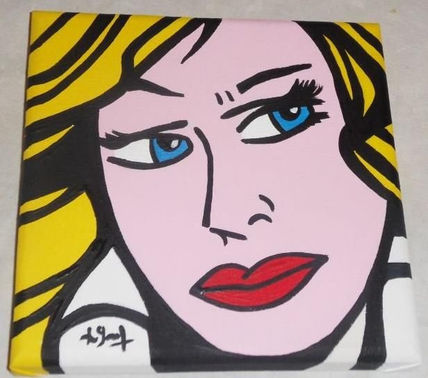 Mujer pop arte conj