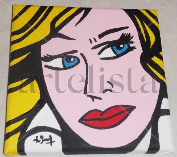 mujer pop arte conj Oil Canvas Figure Painting