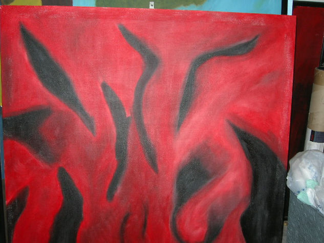 EL INFIERNO Oil Canvas