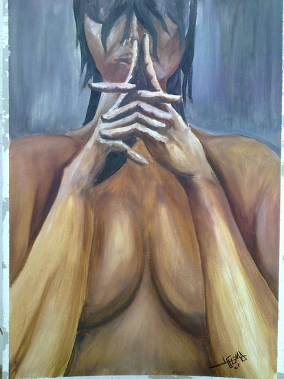 sentimientos Acrylic Card Figure Painting