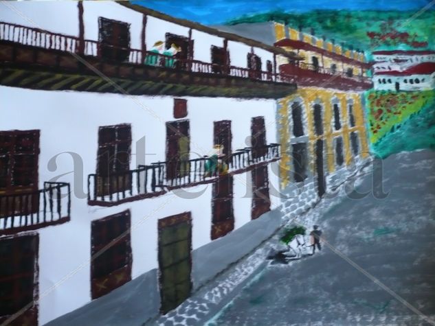 la orotava Acrílico Cartulina Paisaje