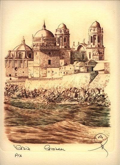 Rincones de España - Cadiz - Catedral Rotogravure