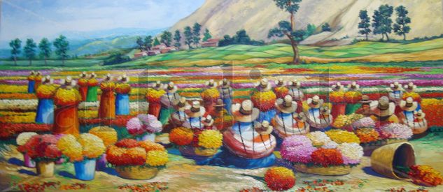 cosecha Oil Canvas Landscaping