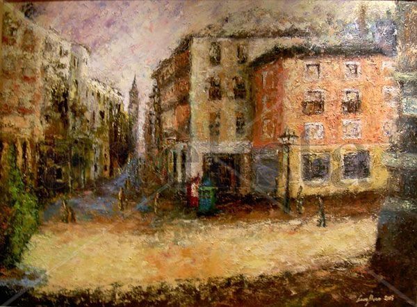 CALLE PORTALES Oil Canvas Landscaping