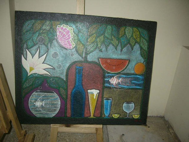 bodegon abstracto Acrylic Canvas Still Life Paintings