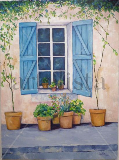 Mi Ventana Oil Canvas Landscaping