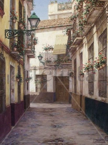 Calle Viento Oil Canvas Landscaping